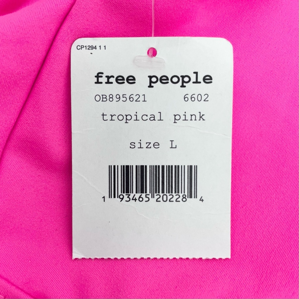 NWT Free People Movement Virgo Performance Yoga Crop Top in Tropical Pink *RARE* - Picture 7 of 10